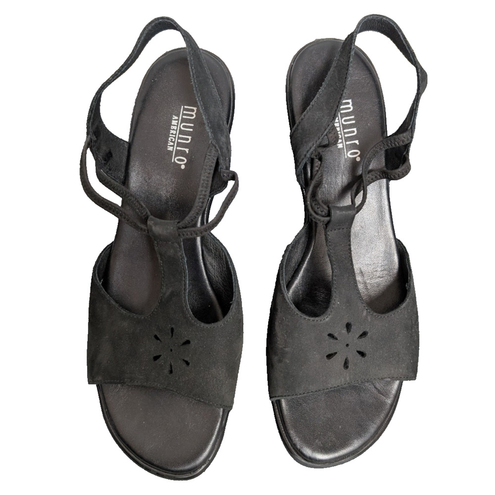 Munro Wedge Sandals Womens 8 Comfort Y2K Whimsigoth Cottage Phoebe Buffet 90s